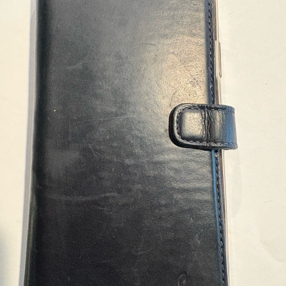 Black Leather Phone Case